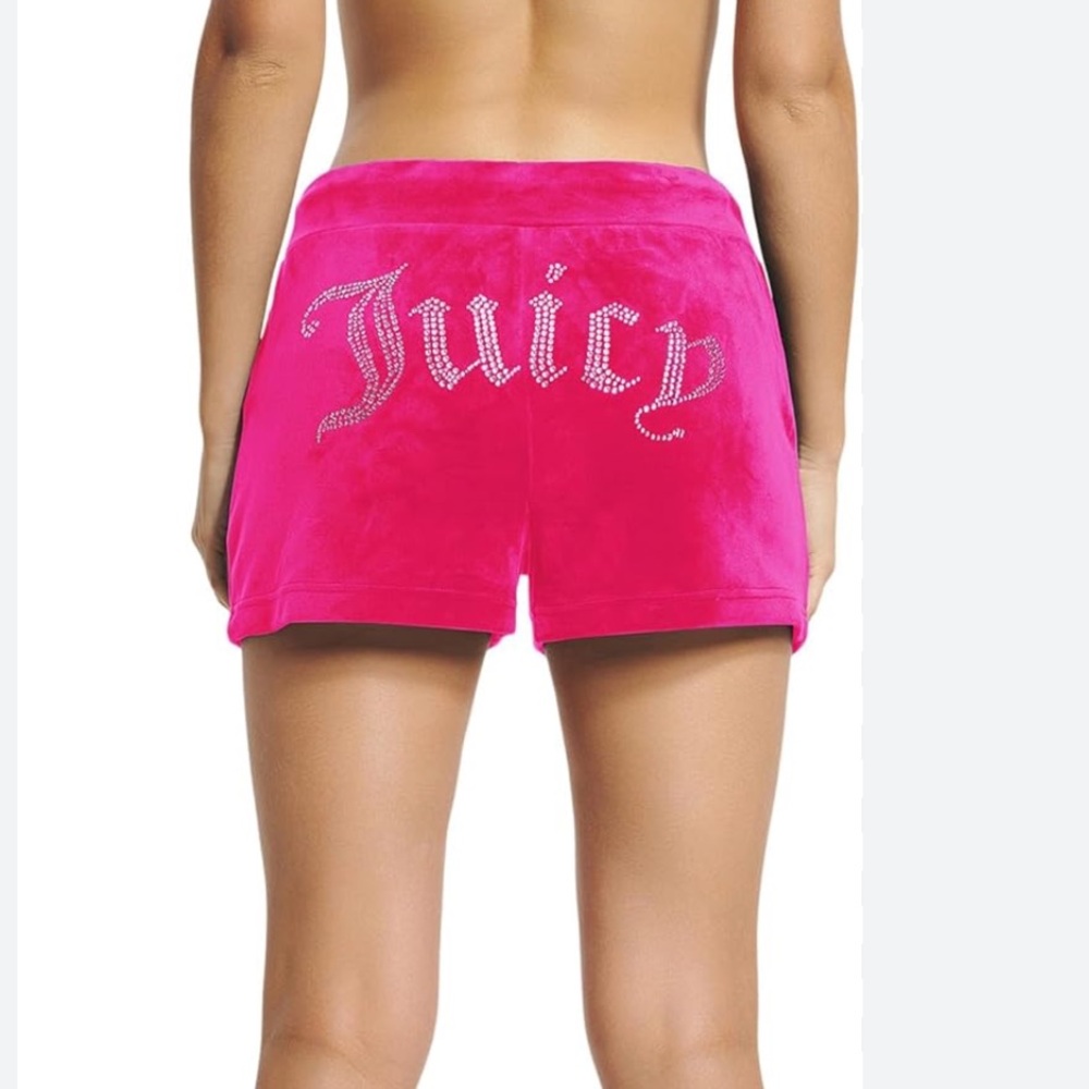 Juicy Couture Women's Pink Bling Shorts New